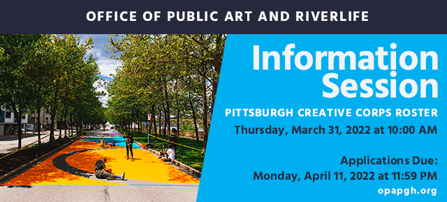 Information Session #2 for the Pittsburgh Creative Corps