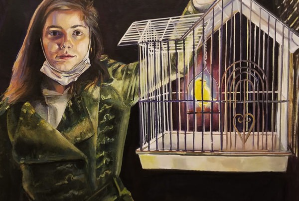 Fetching the Canary (detail), Sandy Kessler Kaminski